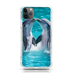 Dolphins Sea Ocean Iphone 11 Pro Max 6 5 Inch Tpu Uv Print Case by Cemarart