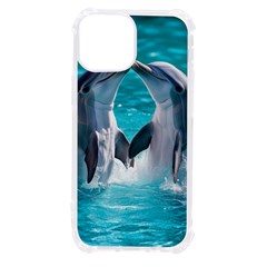 Dolphins Sea Ocean Iphone 13 Mini Tpu Uv Print Case by Cemarart