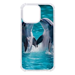 Dolphins Sea Ocean Iphone 13 Pro Tpu Uv Print Case by Cemarart