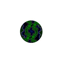 Authentic Aboriginal Art - After The Rain 1  Mini Buttons by hogartharts