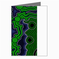 Authentic Aboriginal Art - After The Rain Greeting Card by hogartharts