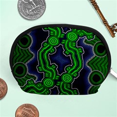 Authentic Aboriginal Art - After The Rain Accessory Pouch (medium) by hogartharts