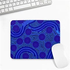 Authentic Aboriginal Art - Rivers Around Us Small Mousepad by hogartharts