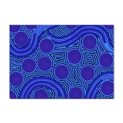 Authentic Aboriginal Art - Rivers Around Us Sticker A4 (10 Pack) by hogartharts