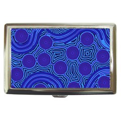 Authentic Aboriginal Art - Rivers Around Us Cigarette Money Case by hogartharts