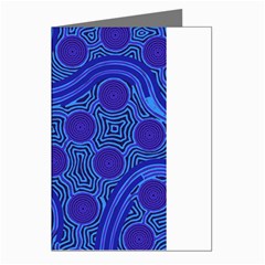 Authentic Aboriginal Art - Rivers Around Us Greeting Cards (pkg Of 8) by hogartharts