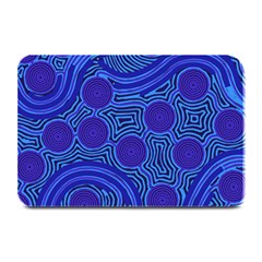 Authentic Aboriginal Art - Rivers Around Us Plate Mats by hogartharts