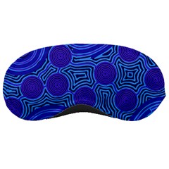 Authentic Aboriginal Art - Rivers Around Us Sleep Mask by hogartharts