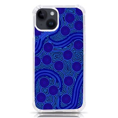 Authentic Aboriginal Art - Rivers Around Us Iphone 14 Tpu Uv Print Case by hogartharts