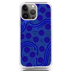 Authentic Aboriginal Art - Rivers Around Us Iphone 13 Pro Max Tpu Uv Print Case by hogartharts