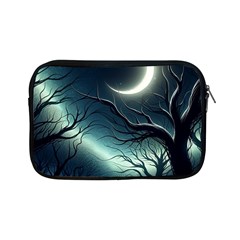 Moon Moonlit Forest Fantasy Midnight Apple Ipad Mini Zipper Cases by Cemarart