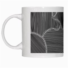 Authentic Aboriginal Art - Farm Lands 4 White Mug by hogartharts