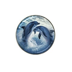 Dolphins Sea Ocean Water Hat Clip Ball Marker (4 Pack) by Cemarart