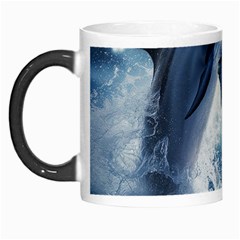 Dolphins Sea Ocean Water Morph Mug by Cemarart