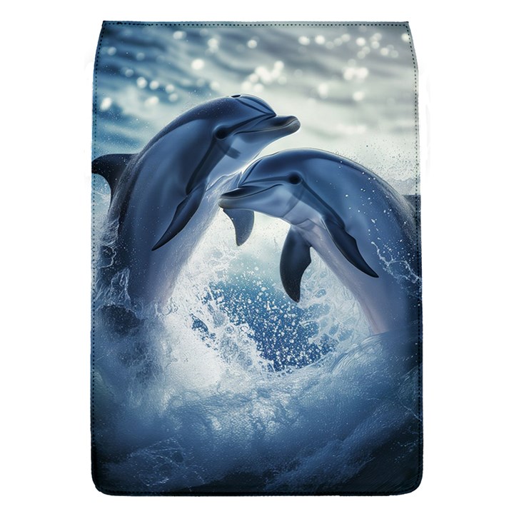 Dolphins Sea Ocean Water Removable Flap Cover (S)