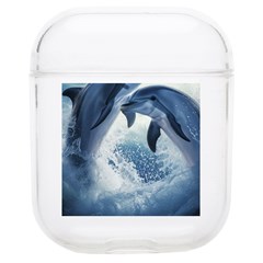 Dolphins Sea Ocean Water Soft Tpu Airpods 1/2 Case by Cemarart