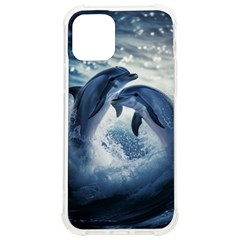 Dolphins Sea Ocean Water Iphone 12/12 Pro Tpu Uv Print Case by Cemarart