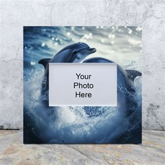 Dolphins Sea Ocean Water White Box Photo Frame 4  X 6  by Cemarart