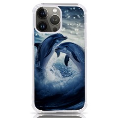 Dolphins Sea Ocean Water Iphone 13 Pro Max Tpu Uv Print Case by Cemarart