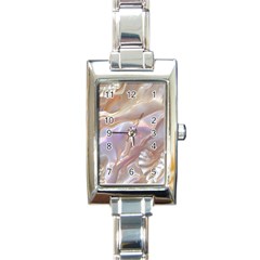 Silk Waves Abstract Rectangle Italian Charm Watch by Cemarart