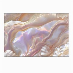 Silk Waves Abstract Postcards 5  X 7  (pkg Of 10) by Cemarart