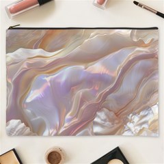 Silk Waves Abstract Cosmetic Bag (xxxl) by Cemarart