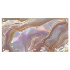 Silk Waves Abstract Banner And Sign 4  X 2  by Cemarart