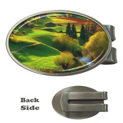 Countryside Landscape Nature Money Clips (oval)  by Cemarart