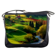 Countryside Landscape Nature Messenger Bag by Cemarart