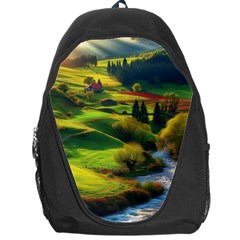 Countryside Landscape Nature Backpack Bag by Cemarart