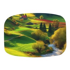 Countryside Landscape Nature Mini Square Pill Box by Cemarart