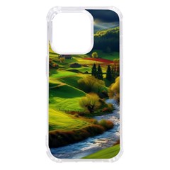 Countryside Landscape Nature Iphone 14 Pro Tpu Uv Print Case by Cemarart