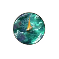 Seascape Boat Sailing Hat Clip Ball Marker by Cemarart