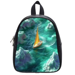 Seascape Boat Sailing School Bag (small) by Cemarart