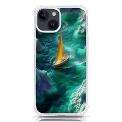 Seascape Boat Sailing Iphone 14 Tpu Uv Print Case by Cemarart