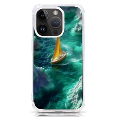 Seascape Boat Sailing Iphone 14 Pro Tpu Uv Print Case by Cemarart