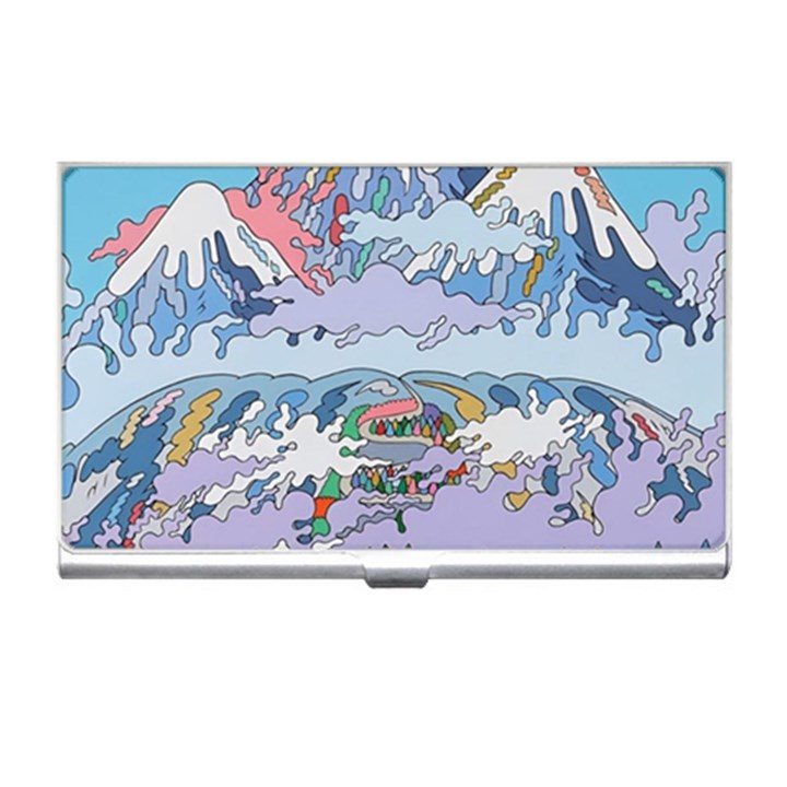 Art Psychedelic Mountain Business Card Holder