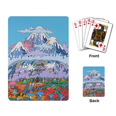 Art Psychedelic Mountain Playing Cards Single Design (rectangle)