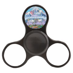 Art Psychedelic Mountain Finger Spinner by Cemarart