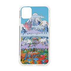 Art Psychedelic Mountain Iphone 11 Tpu Uv Print Case by Cemarart