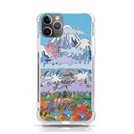 Art Psychedelic Mountain iPhone 11 Pro 5.8 Inch TPU UV Print Case Front