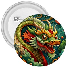 Chinese New Year – Year Of The Dragon 3  Buttons by Valentinaart