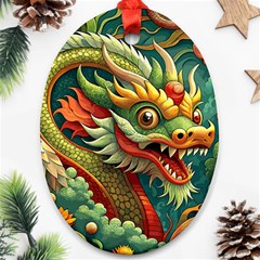 Chinese New Year – Year Of The Dragon Ornament (oval)