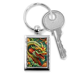 Chinese New Year – Year Of The Dragon Key Chain (rectangle) by Valentinaart