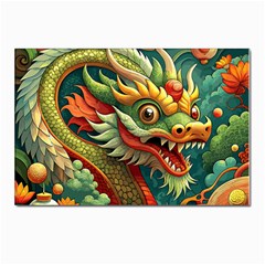 Chinese New Year – Year Of The Dragon Postcard 4 x 6  (pkg Of 10) by Valentinaart