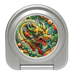 Chinese New Year – Year Of The Dragon Travel Alarm Clock by Valentinaart