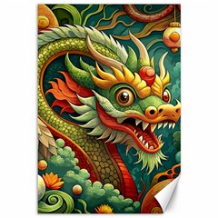 Chinese New Year – Year Of The Dragon Canvas 12  X 18  by Valentinaart