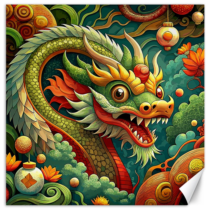 Chinese New Year – Year of the Dragon Canvas 20  x 20 