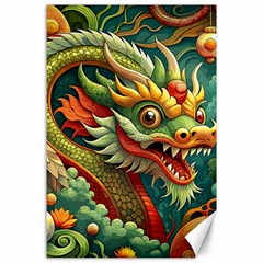 Chinese New Year – Year Of The Dragon Canvas 24  X 36  by Valentinaart