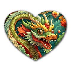 Chinese New Year – Year Of The Dragon Heart Mousepad by Valentinaart